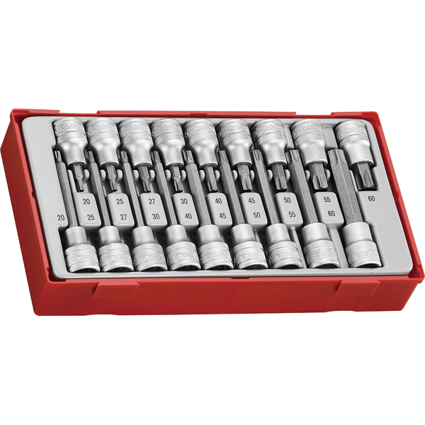 18 Piece 1/2" Drive TX Bit Socket Set